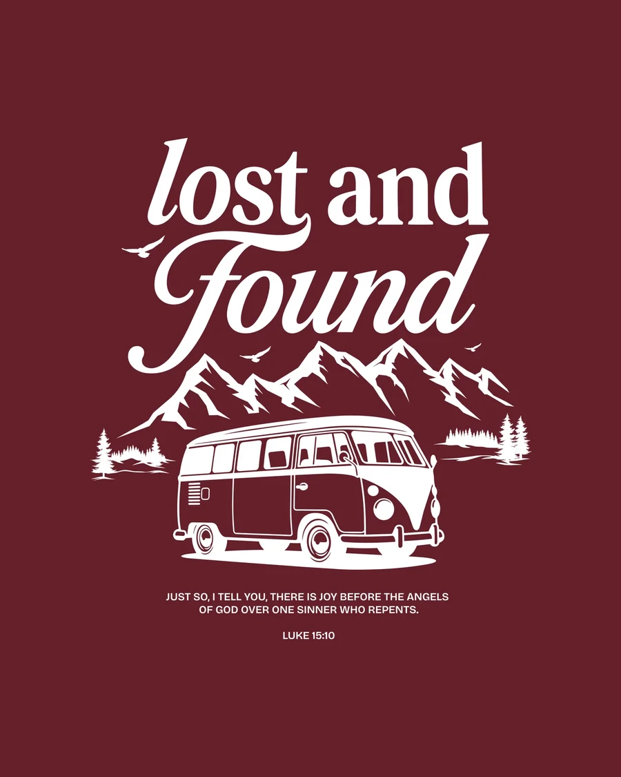 LOST AND FOUND | unisex mikina – bordová