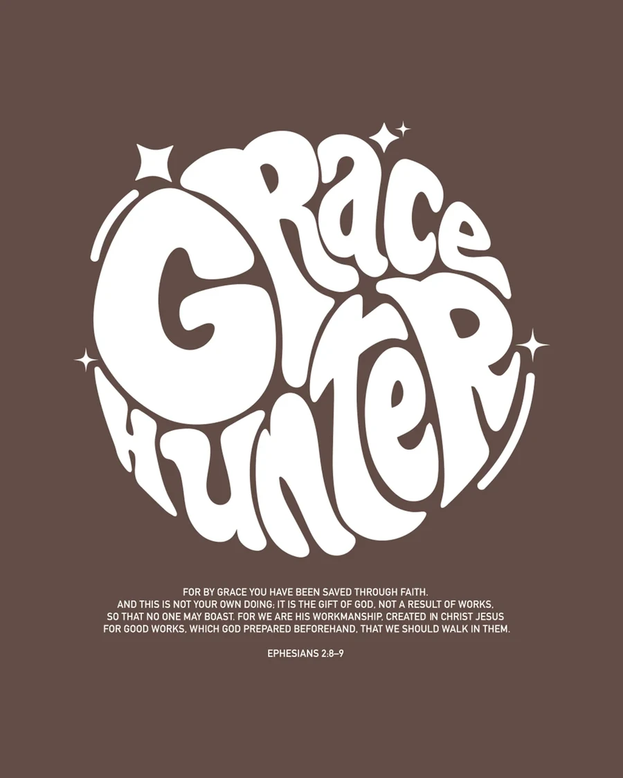 GRACE HUNTER | unisex tričko – kávová