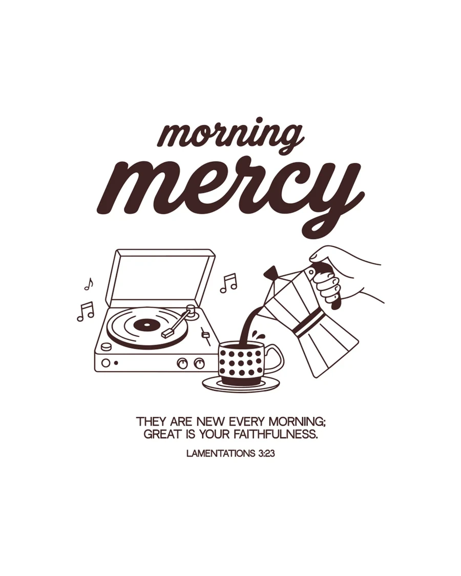 MORNING MERCY | unisex tričko – biela