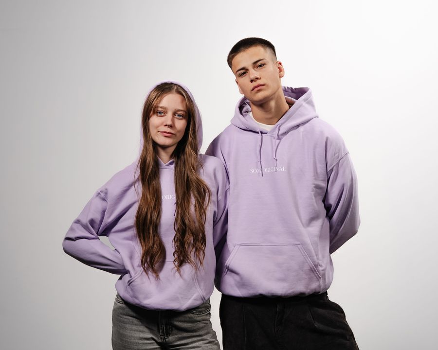 SOM ORIGINÁL | mikina unisex fialová