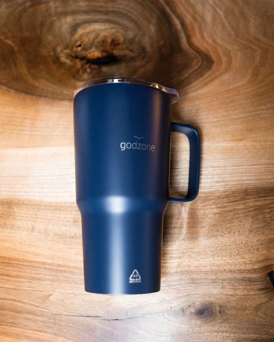Termo pohár | GODZONE MODRÝ – 600 ml