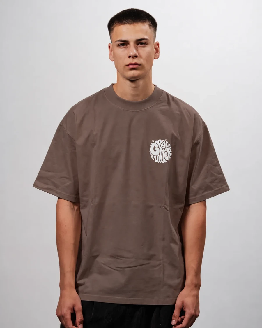 GRACE HUNTER | unisex tričko – kávová
