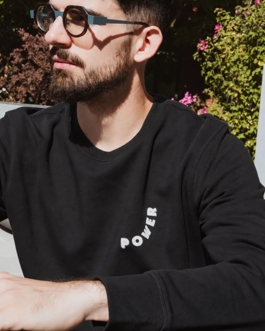 ROOTED IN GOD'S POWER - unisex mikina – čierna