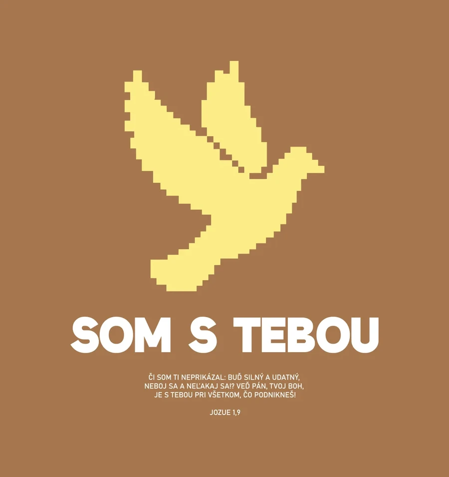 SOM S TEBOU - unisex tričko – zemitá béžová
