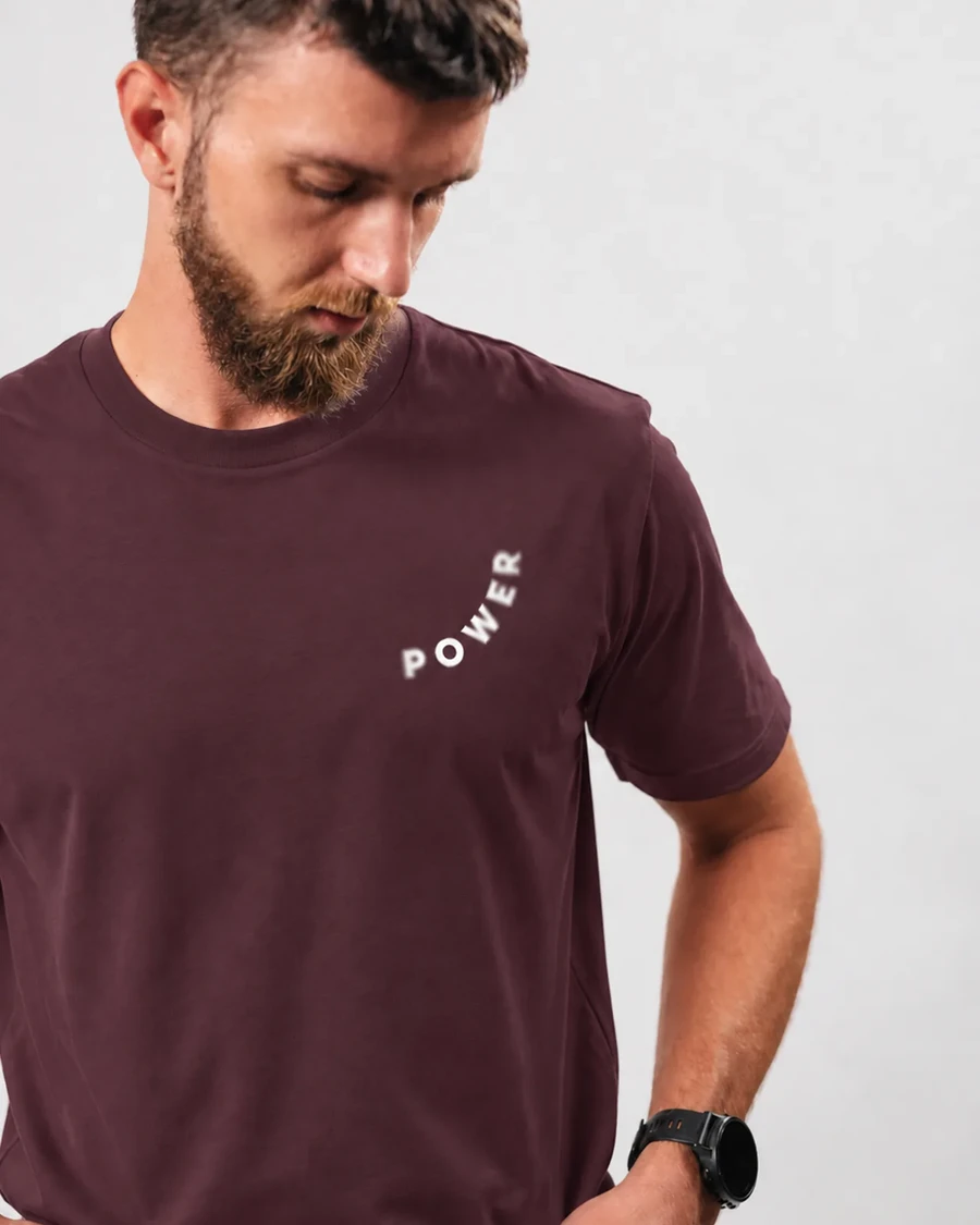 ROOTED IN GOD'S POWER - unisex tričko – tehlová