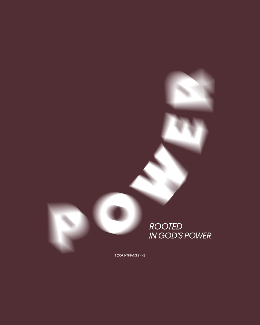 ROOTED IN GOD'S POWER - unisex tričko – tehlová