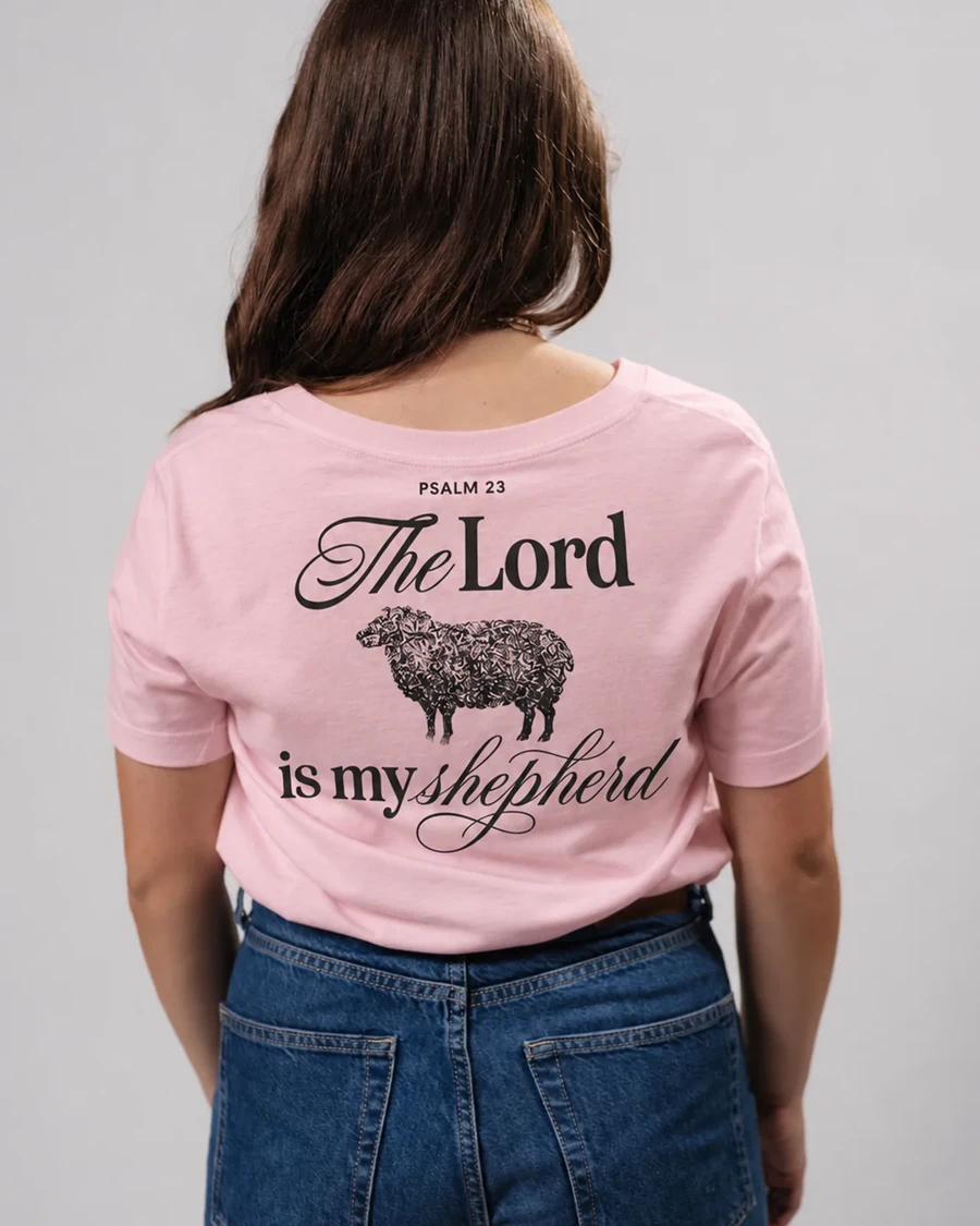 THE LORD IS MY SHEPHERD | dámske tričko – jemná ružová