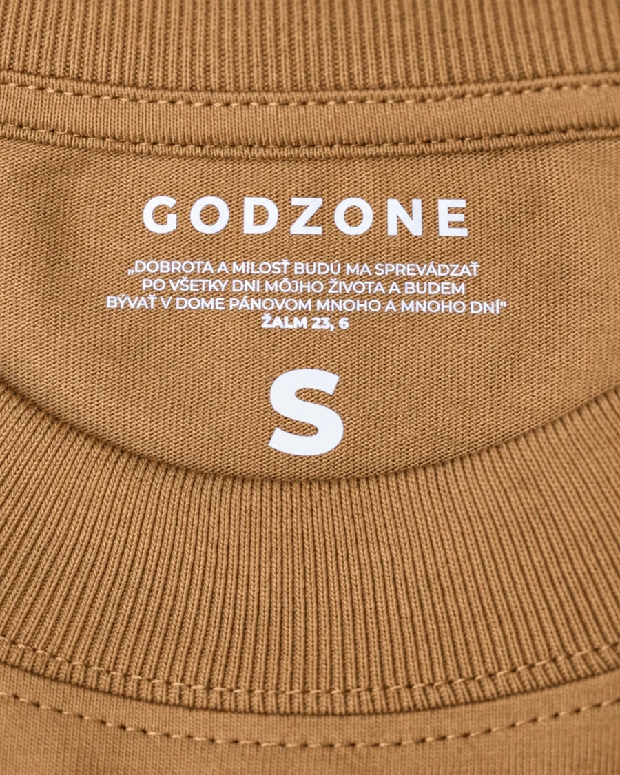 SOM S TEBOU - unisex tričko – zemitá béžová