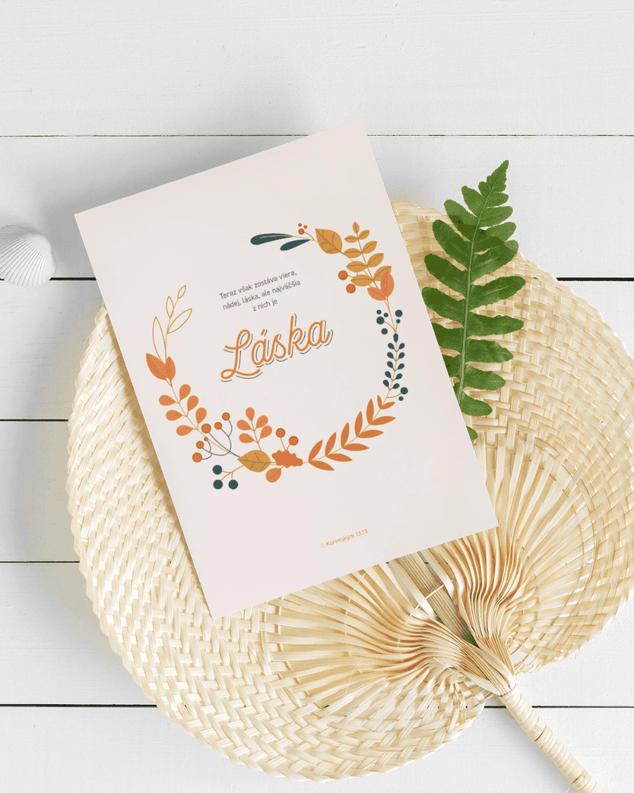 LÁSKA - svadobné prianie | Heavenly Paper