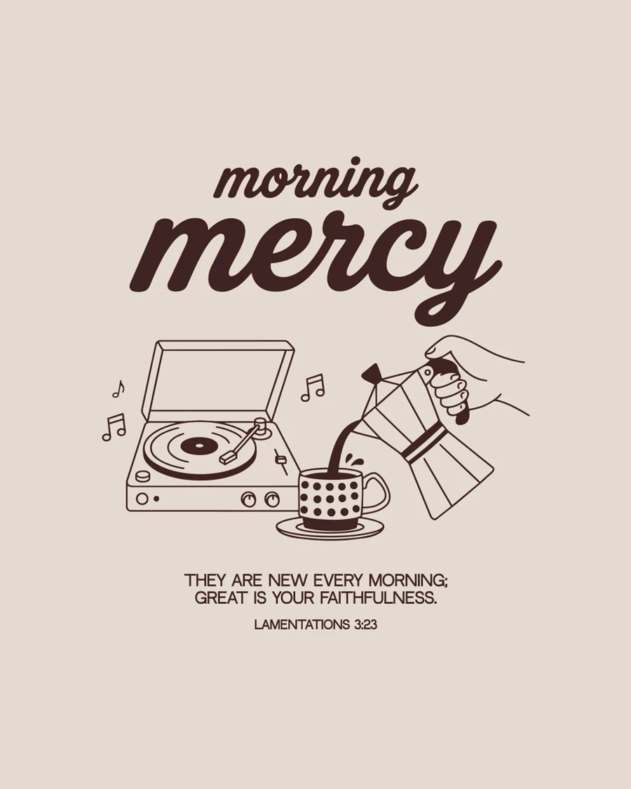 MORNING MERCY | unisex tričko – prírodná