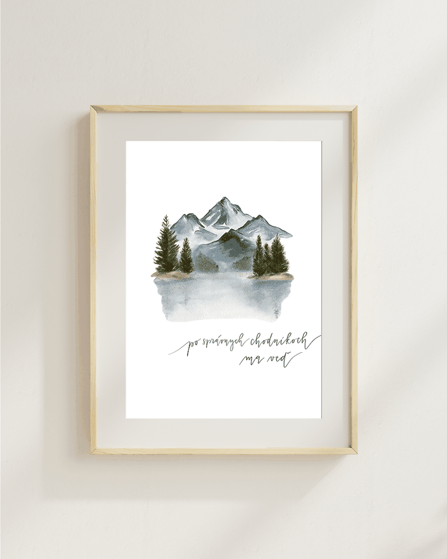 PO SPRÁVNYCH CHODNÍKOCH – art print | By Heart Project