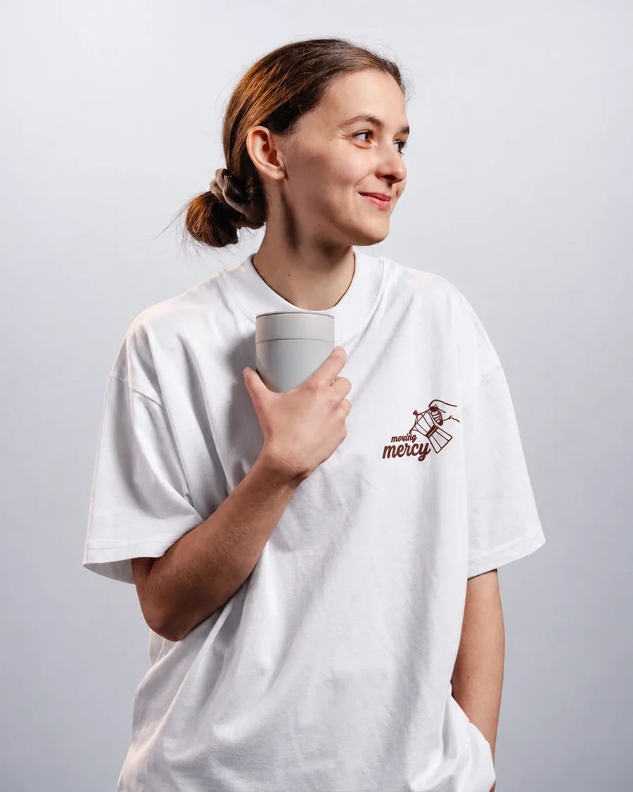 MORNING MERCY | unisex tričko – biela