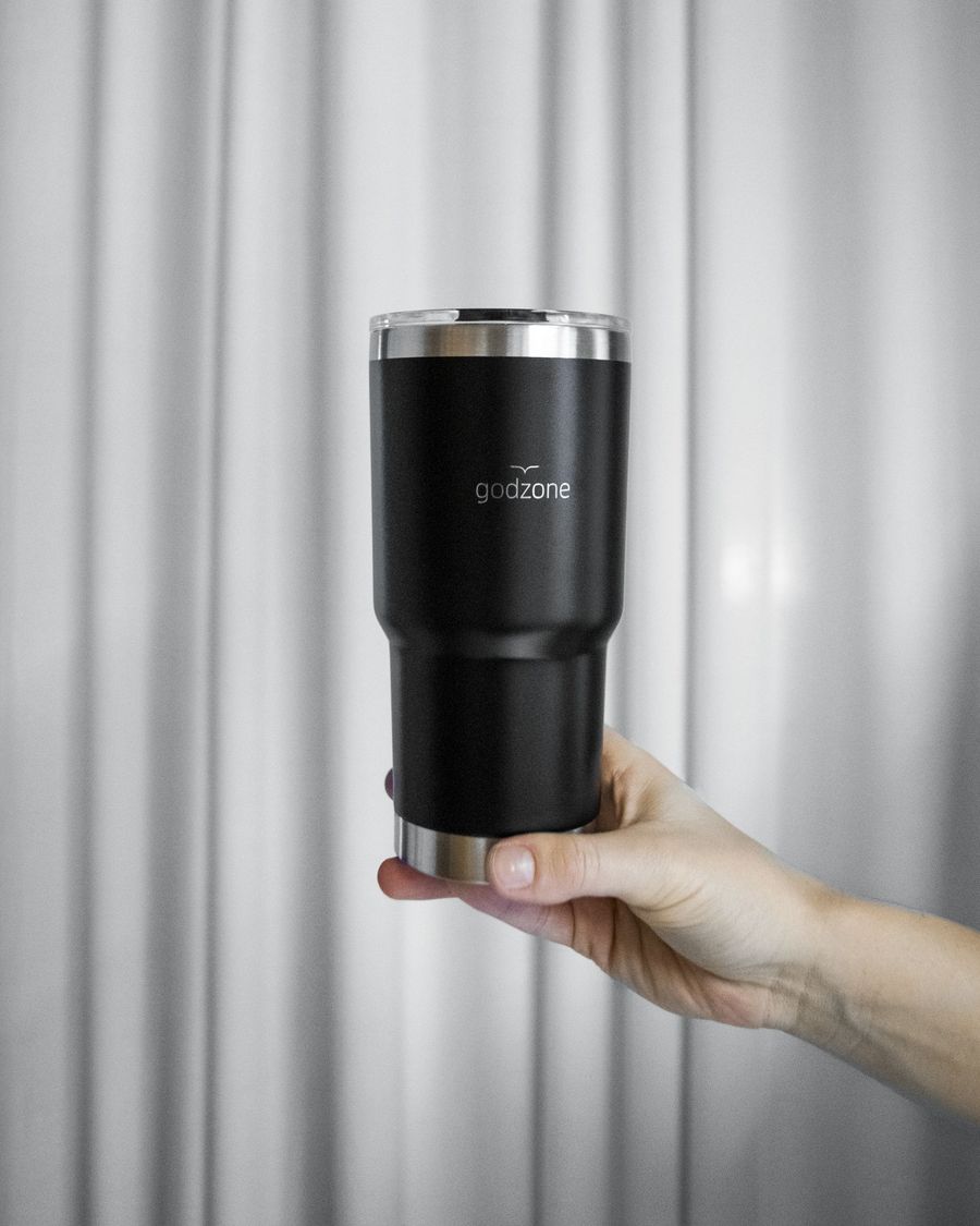 Nerezový pohár | GODZONE ČIERNY – 590 ml