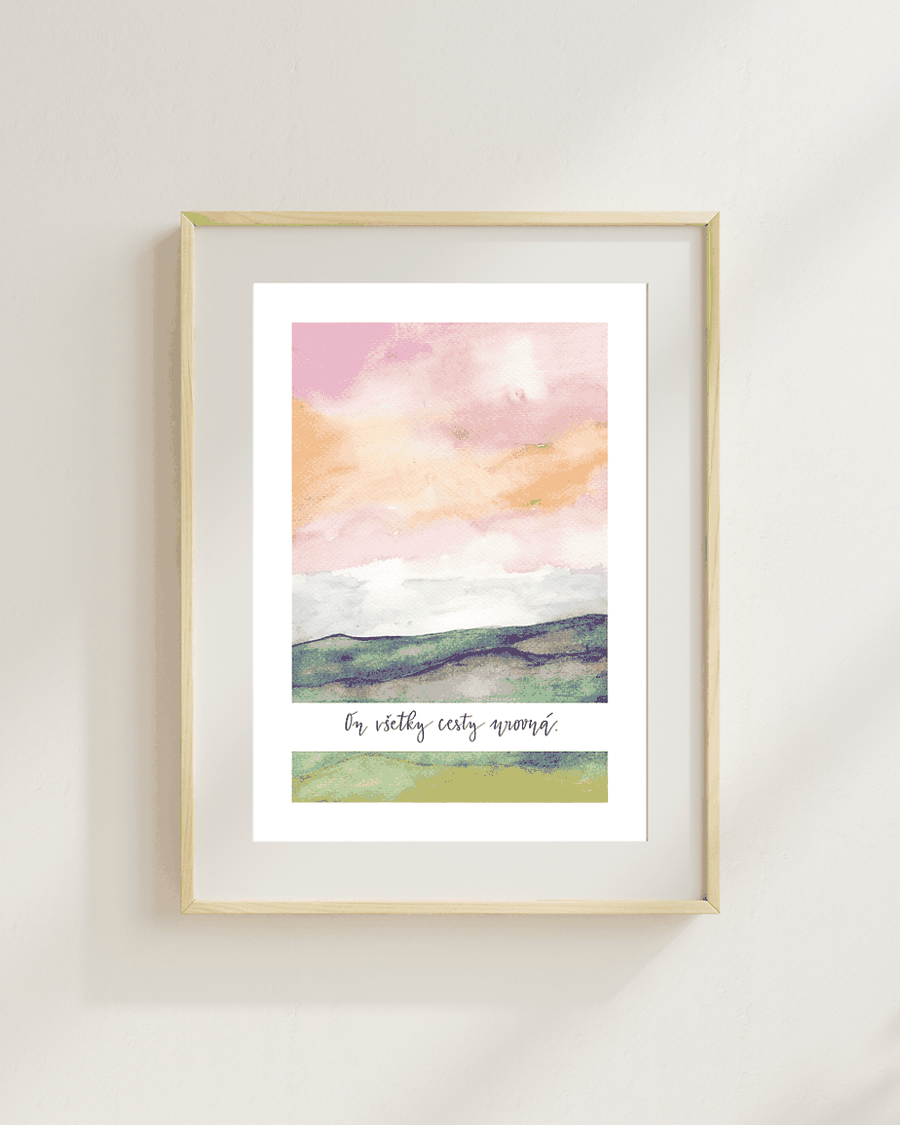 ON VŠETKY CESTY UROVNÁ – art print | By Heart Project