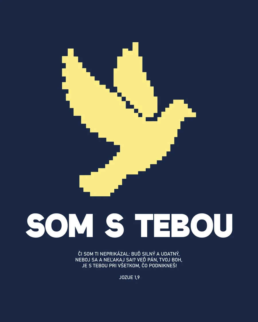 SOM S TEBOU - unisex tričko – tmavomodrá