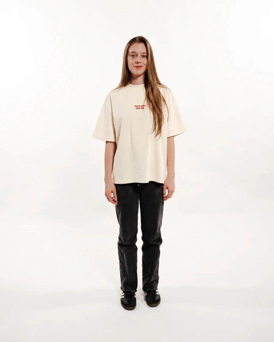 MORE YOU, LESS ME | unisex tričko – prírodná