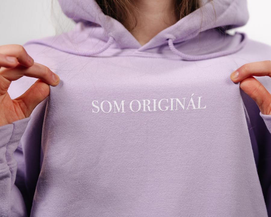 SOM ORIGINÁL | mikina unisex fialová