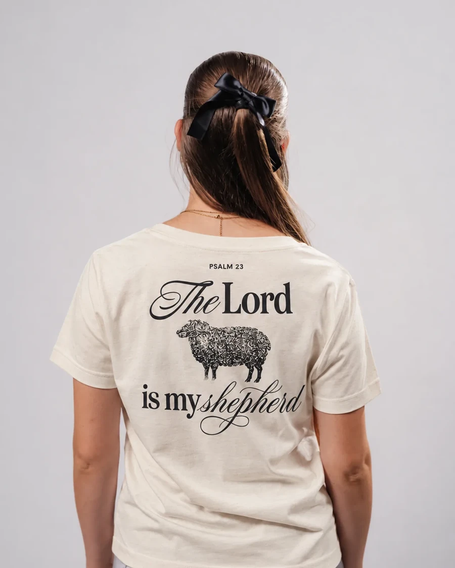 THE LORD IS MY SHEPHERD | dámske tričko – prírodná, medium fit