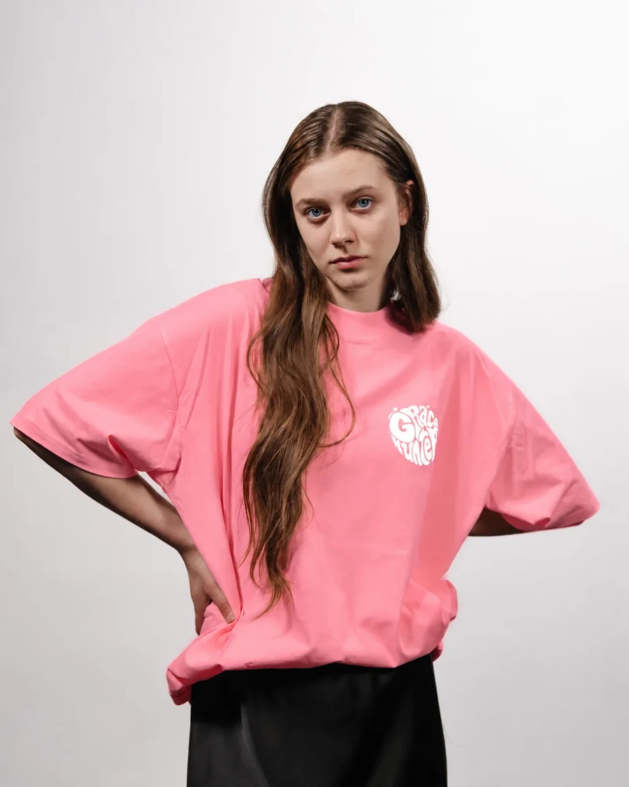 GRACE HUNTER | unisex tričko – svetloružová