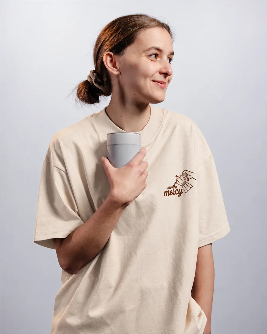 MORNING MERCY | unisex tričko – prírodná