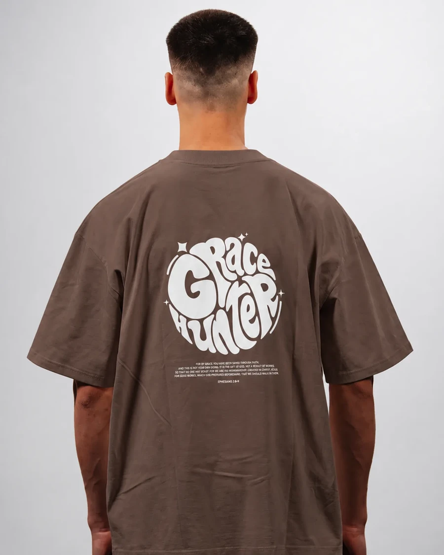 GRACE HUNTER | unisex tričko – kávová