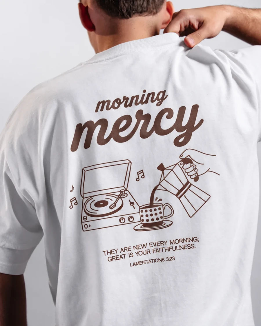 MORNING MERCY | unisex tričko – biela