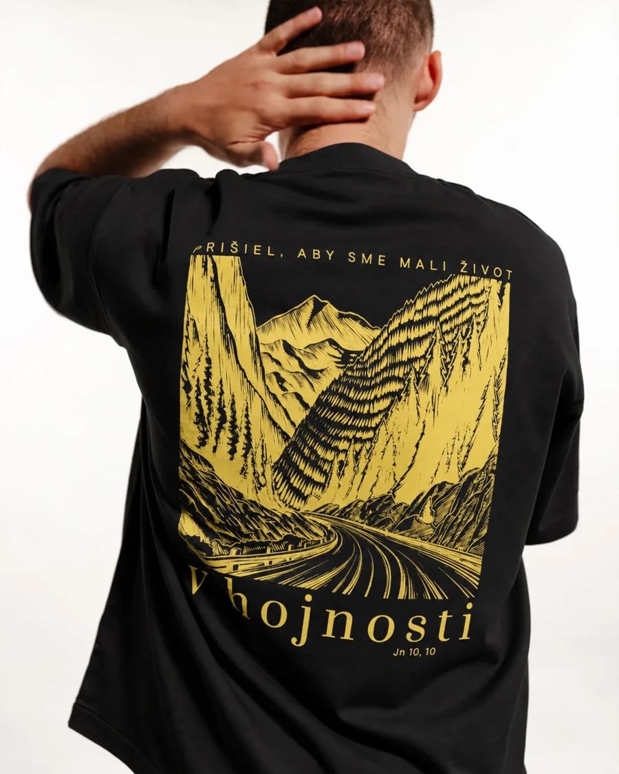 V HOJNOSTI | unisex tričko – čierna