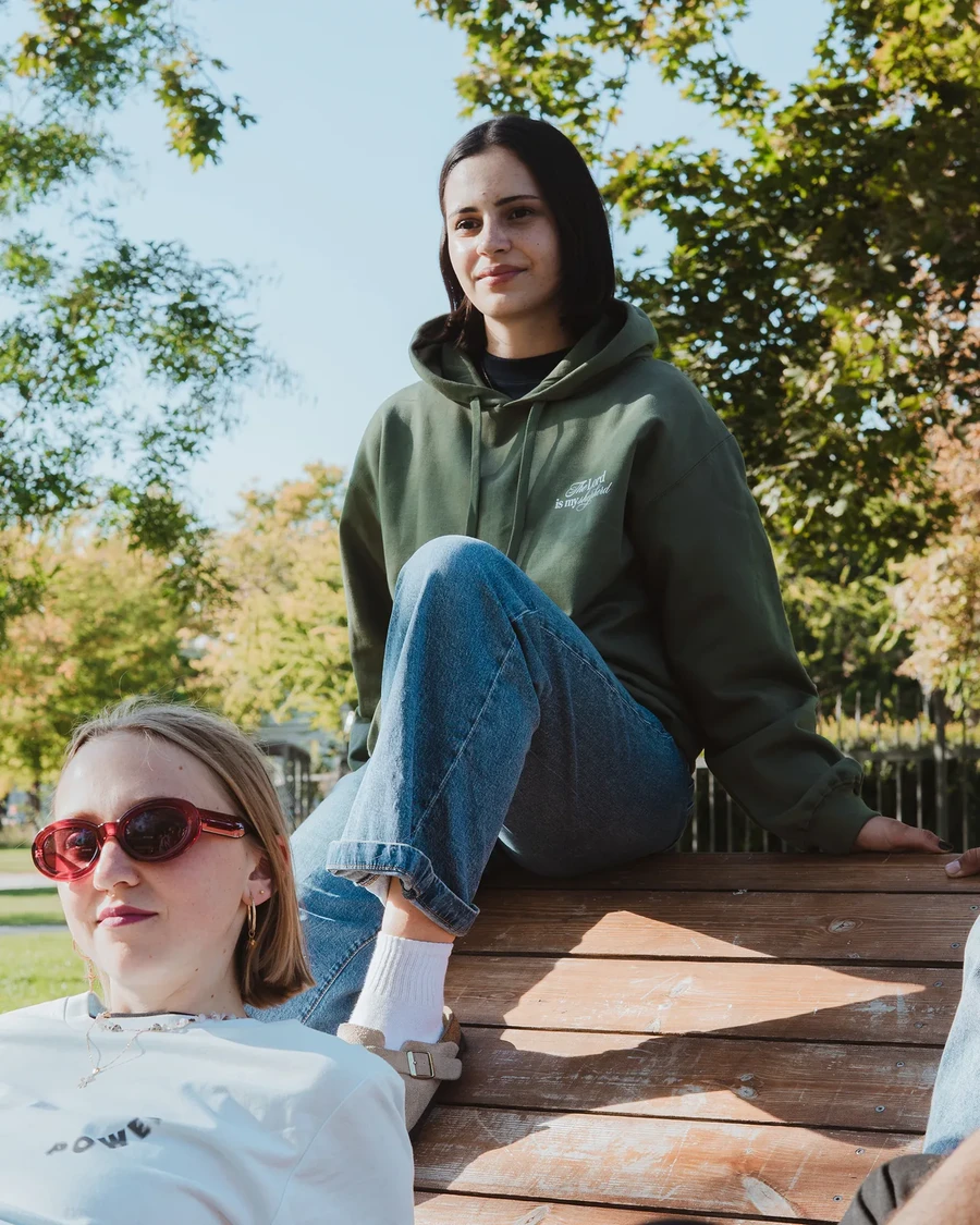 THE LORD IS MY SHEPHERD | unisex mikina – zelená