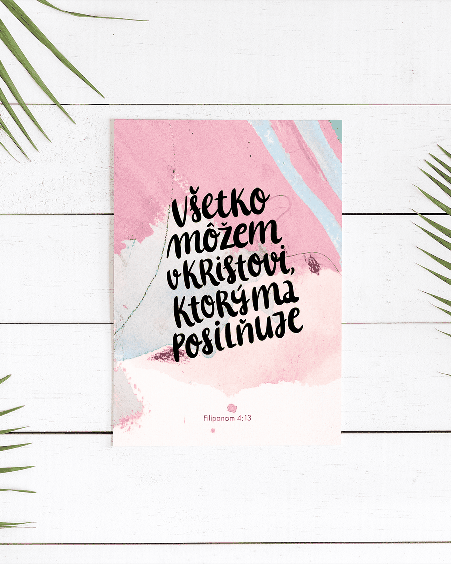 FILIPANOM 4:13 - pohľadnica | Heavenly Paper