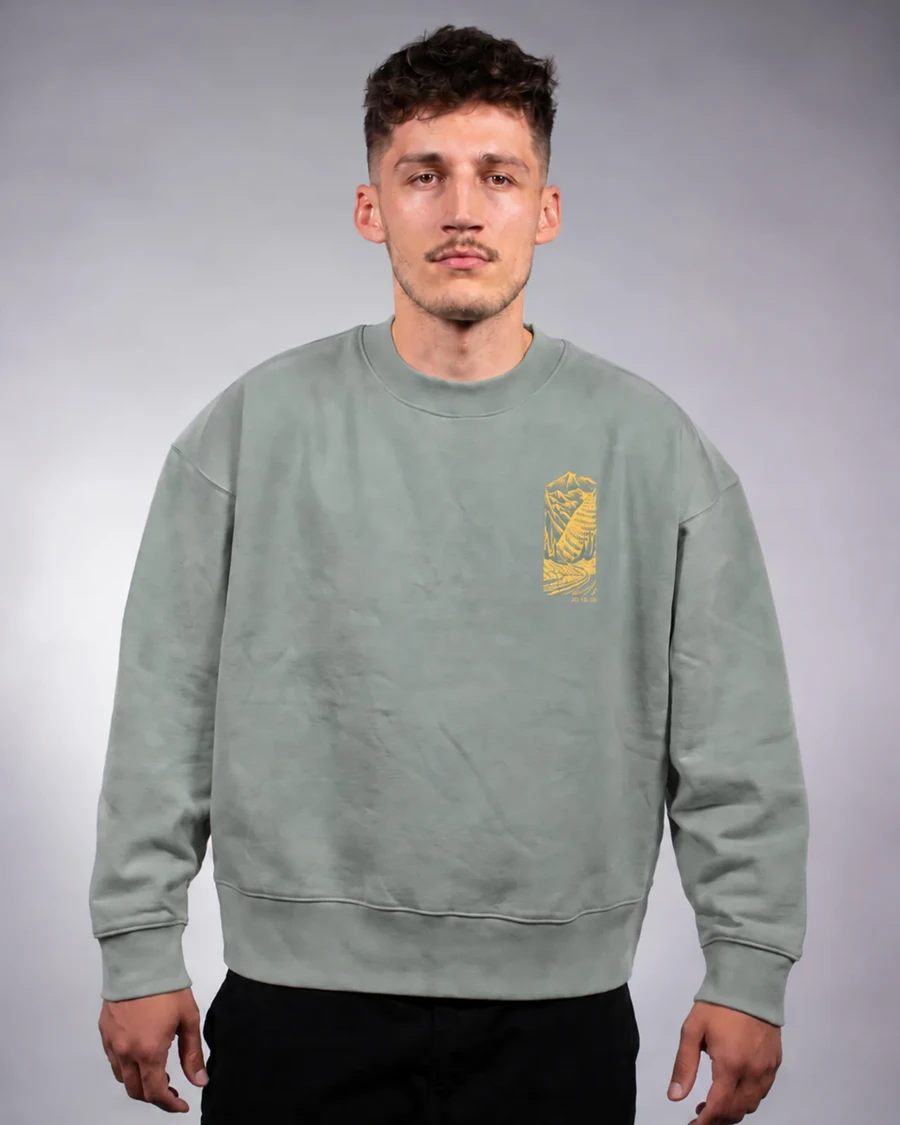 V HOJNOSTI - unisex mikina – hmlisto sivá