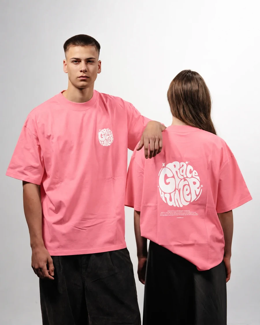 GRACE HUNTER | unisex tričko – svetloružová