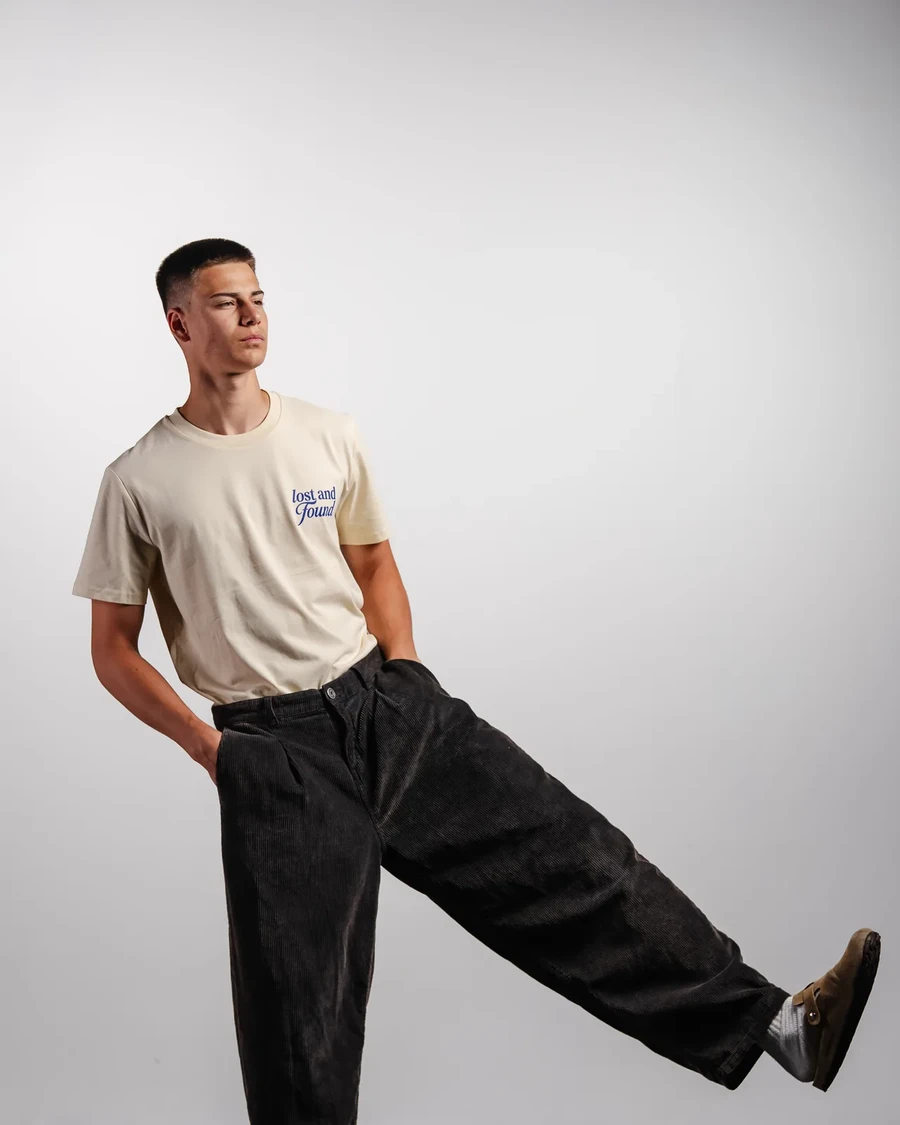 LOST AND FOUND | unisex tričko – prírodná, medium fit