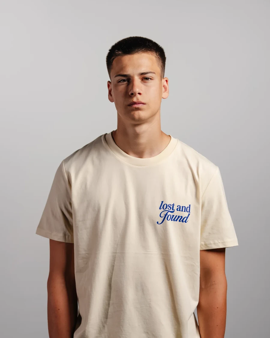 LOST AND FOUND | unisex tričko – prírodná, medium fit